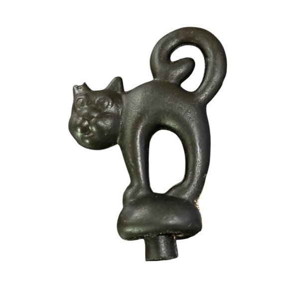Hong Kong Other - Vintage Halloween Black Cat Topper Blow Mold Plastic Hong Kong